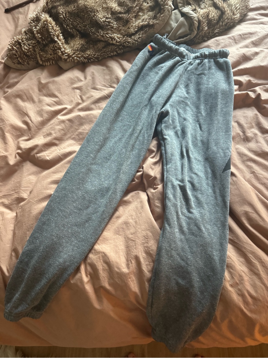Aviator Nation Bolt Sweatpants - Heather Grey Xs